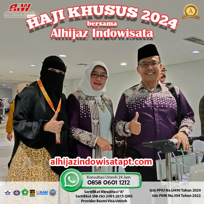 Desi Indah bersama Jamaah Haji Khusus 2024